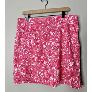 Coral Bay Womens Size 16 Skort Tennis Golf Pickleball Stretch Pockets Pink White
